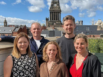 Trinity McQueen board: Danielle Hume, Robin Horsfield, Anna Cliffe, Simon Shaw and Laura Morris